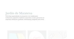 Desktop Screenshot of jardindematatena.com