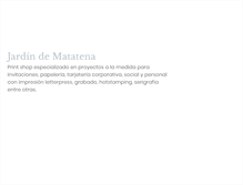 Tablet Screenshot of jardindematatena.com